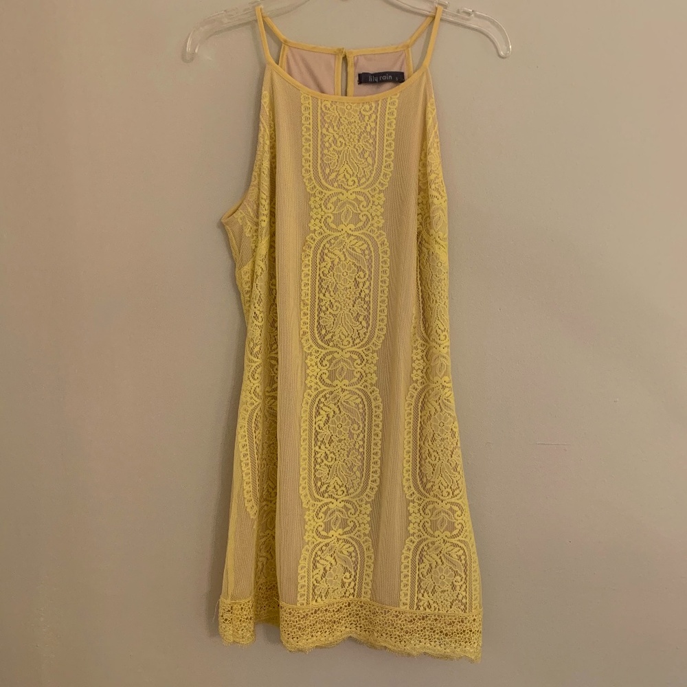 Lily Rain Yellow Sundress
